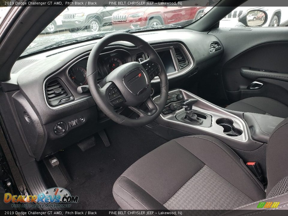 Black Interior - 2019 Dodge Challenger GT AWD Photo #6