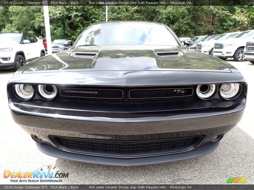 2018 Dodge Challenger R/T Pitch Black / Black Photo #9