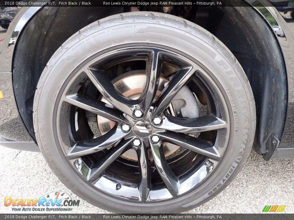 2018 Dodge Challenger R/T Pitch Black / Black Photo #10