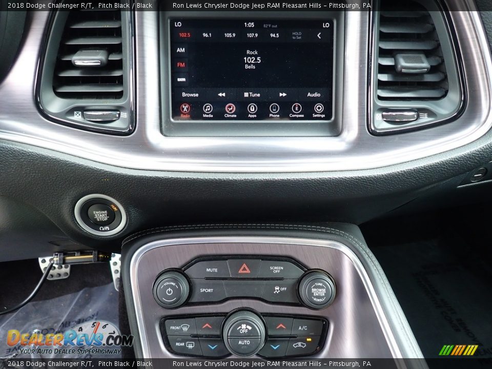 2018 Dodge Challenger R/T Pitch Black / Black Photo #19