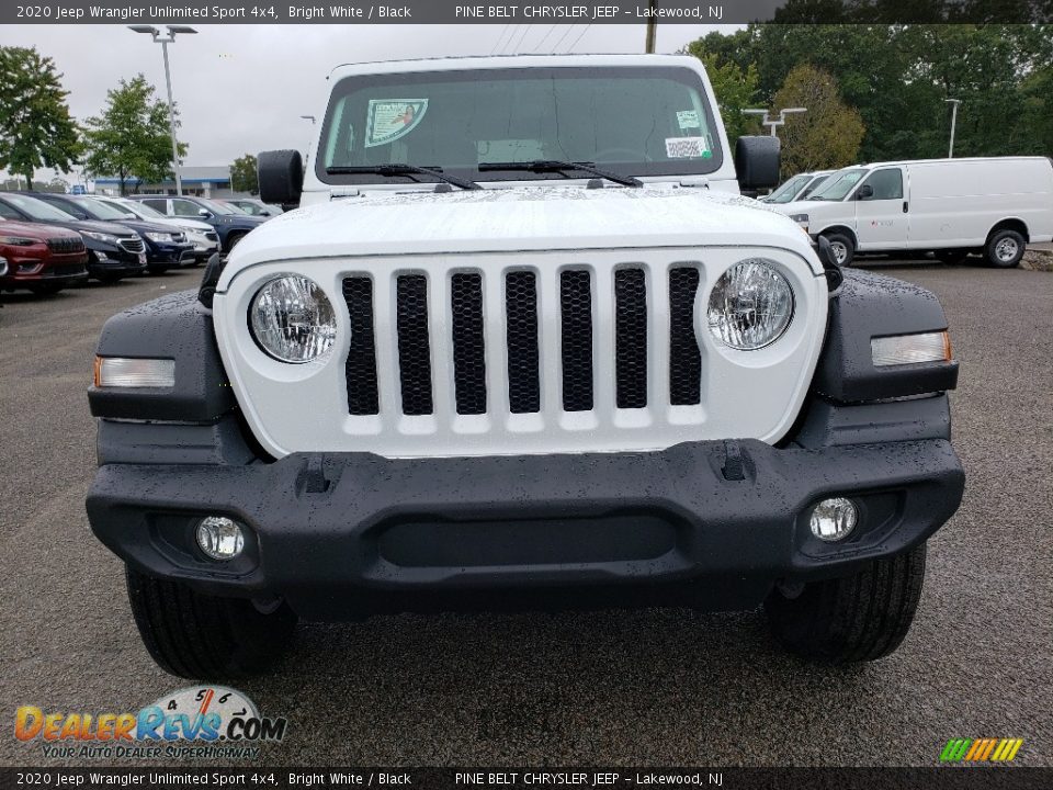 2020 Jeep Wrangler Unlimited Sport 4x4 Bright White / Black Photo #2