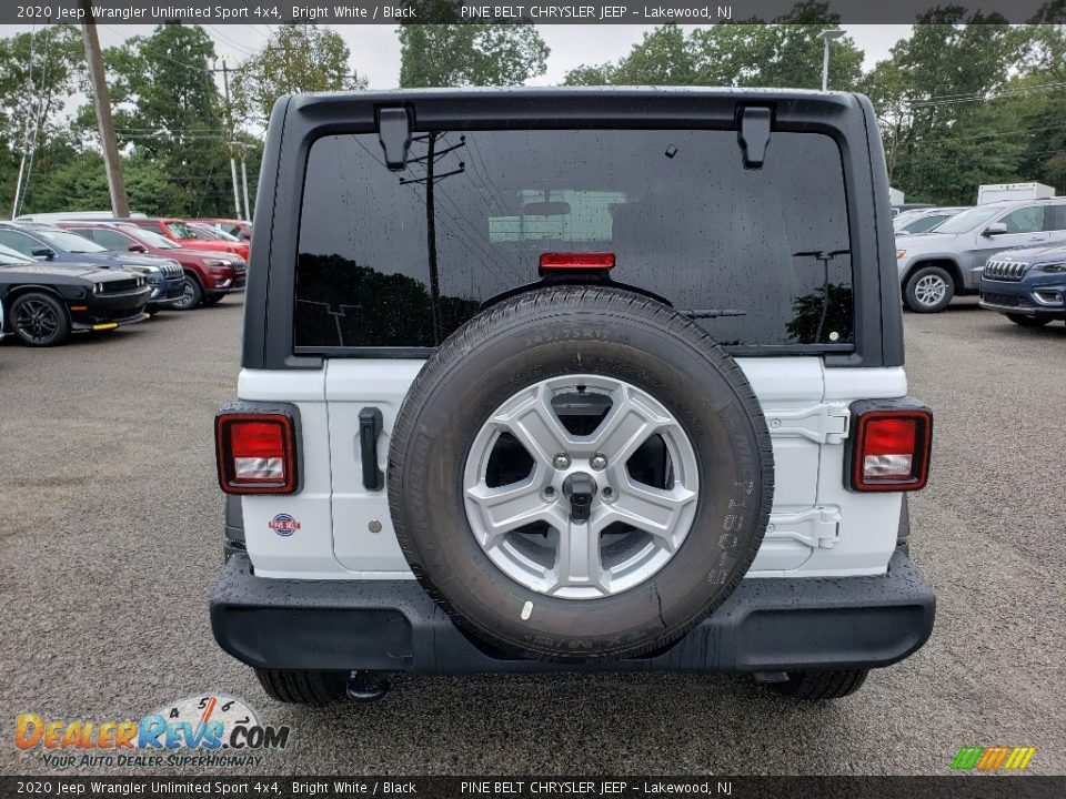 2020 Jeep Wrangler Unlimited Sport 4x4 Bright White / Black Photo #5