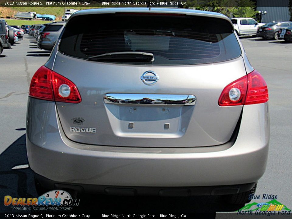 2013 Nissan Rogue S Platinum Graphite / Gray Photo #4
