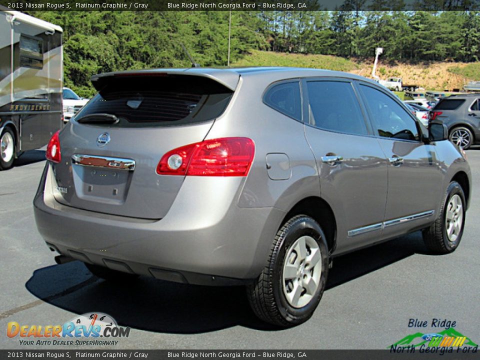 2013 Nissan Rogue S Platinum Graphite / Gray Photo #5