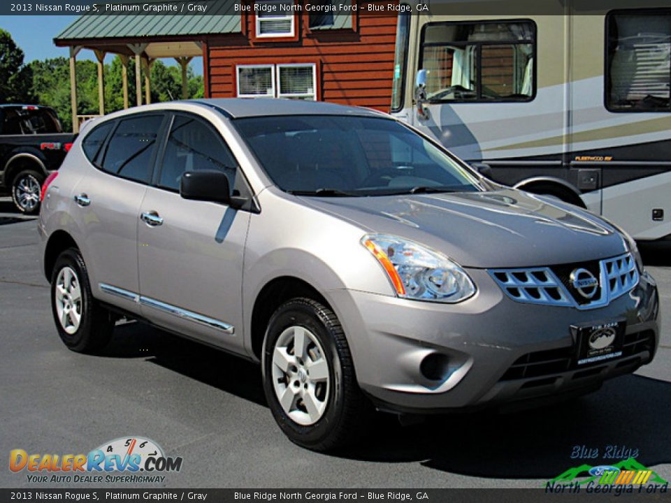 2013 Nissan Rogue S Platinum Graphite / Gray Photo #7