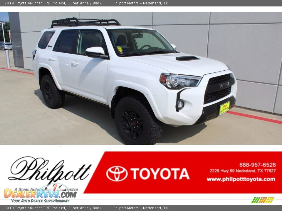 2019 Toyota 4Runner TRD Pro 4x4 Super White / Black Photo #1