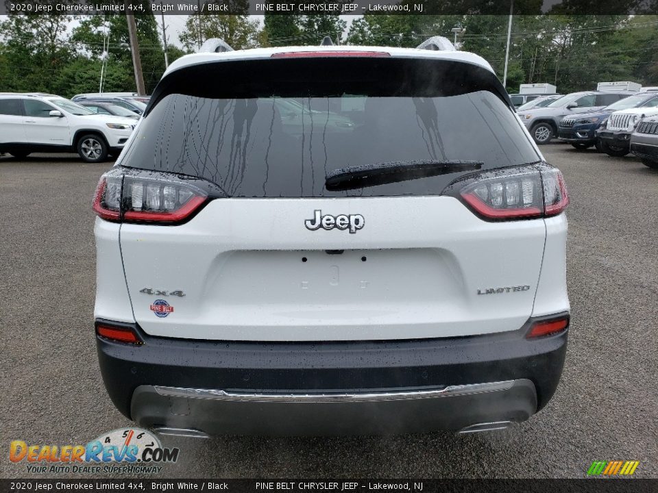 2020 Jeep Cherokee Limited 4x4 Bright White / Black Photo #5