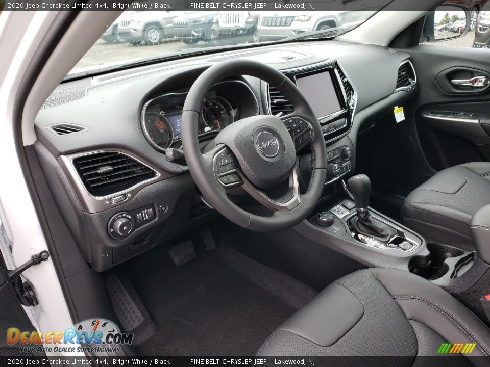2020 Jeep Cherokee Limited 4x4 Bright White / Black Photo #7