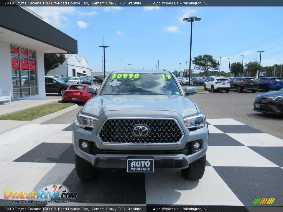 2019 Toyota Tacoma TRD Off-Road Double Cab Cement Gray / TRD Graphite Photo #2