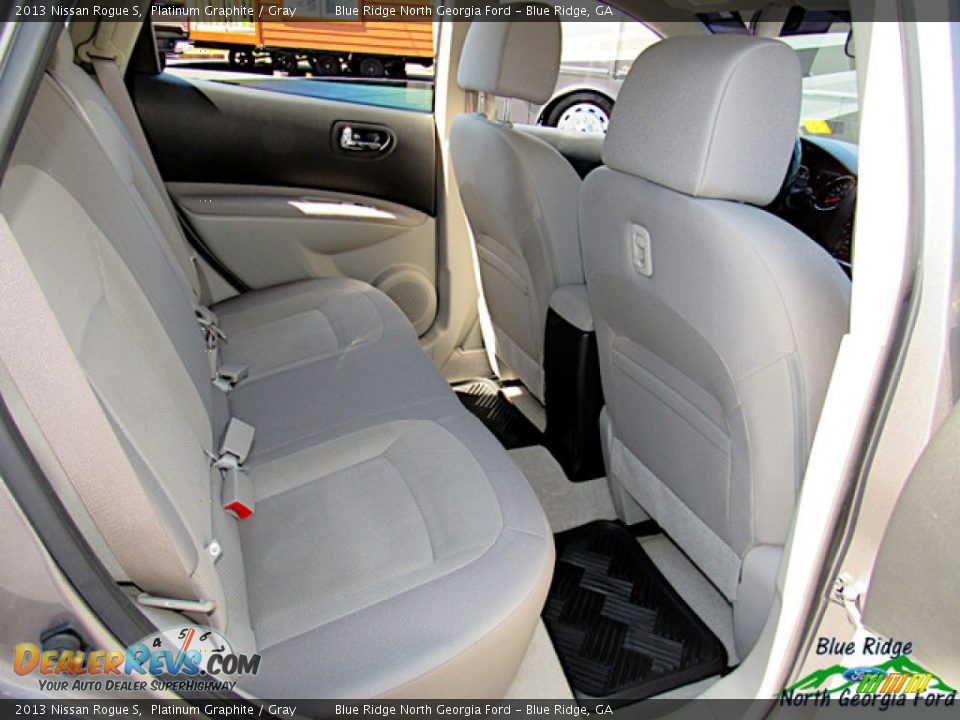 2013 Nissan Rogue S Platinum Graphite / Gray Photo #28