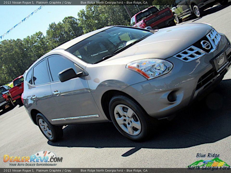 2013 Nissan Rogue S Platinum Graphite / Gray Photo #30