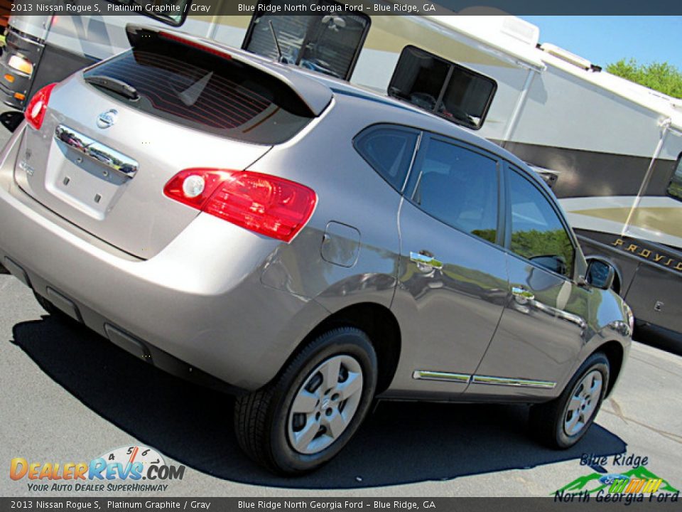 2013 Nissan Rogue S Platinum Graphite / Gray Photo #31