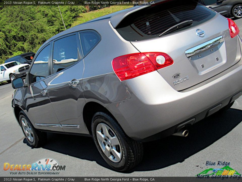 2013 Nissan Rogue S Platinum Graphite / Gray Photo #32