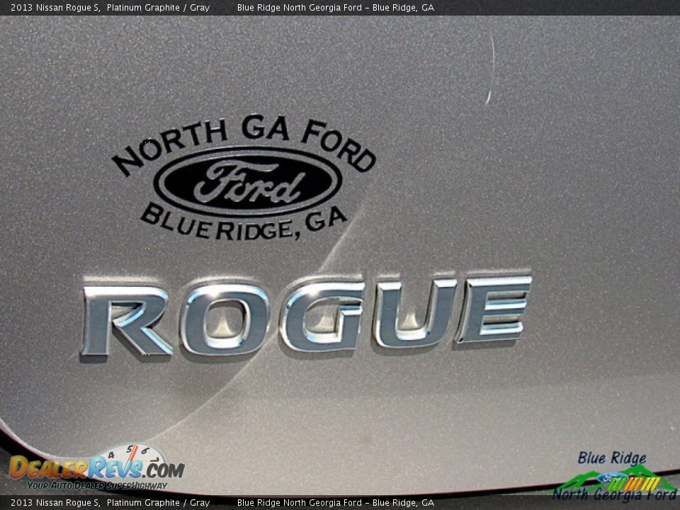 2013 Nissan Rogue S Platinum Graphite / Gray Photo #33