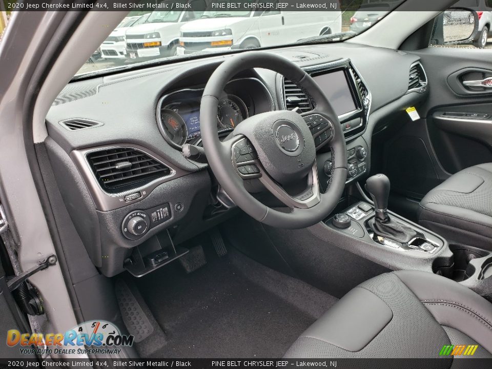 Black Interior - 2020 Jeep Cherokee Limited 4x4 Photo #7