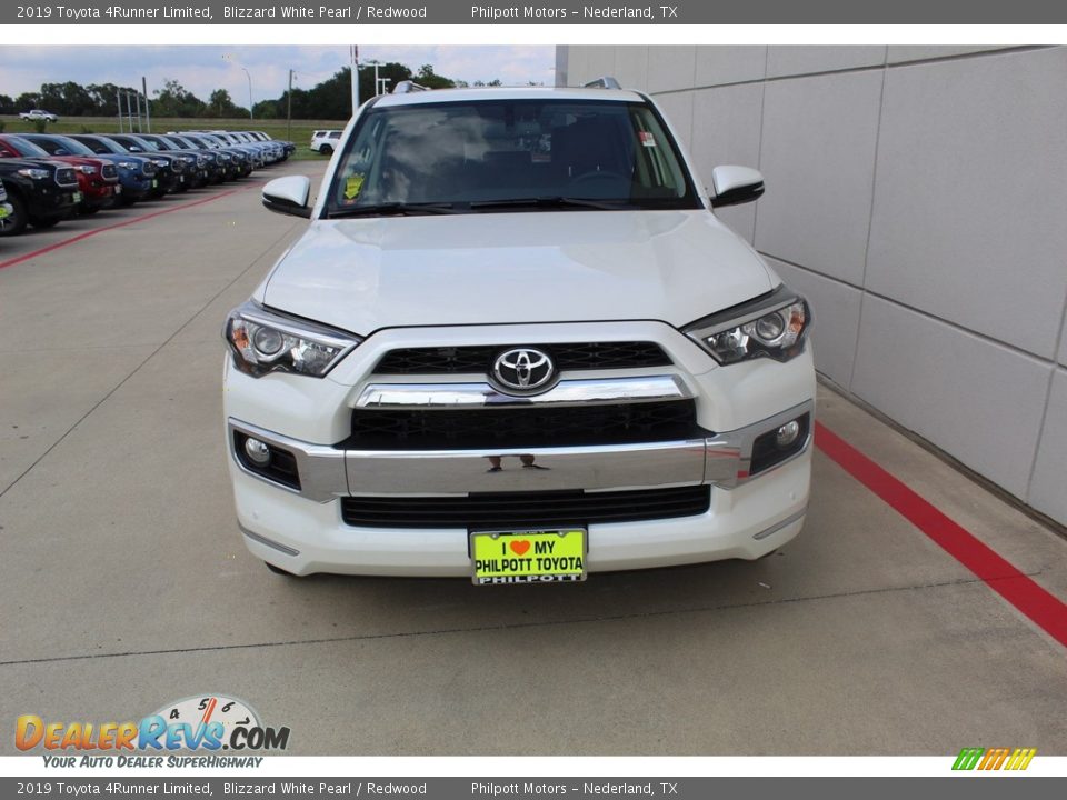 2019 Toyota 4Runner Limited Blizzard White Pearl / Redwood Photo #3