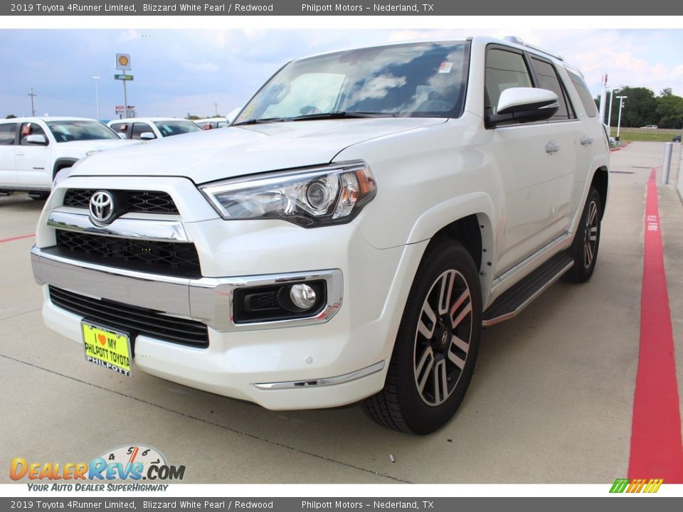 2019 Toyota 4Runner Limited Blizzard White Pearl / Redwood Photo #4