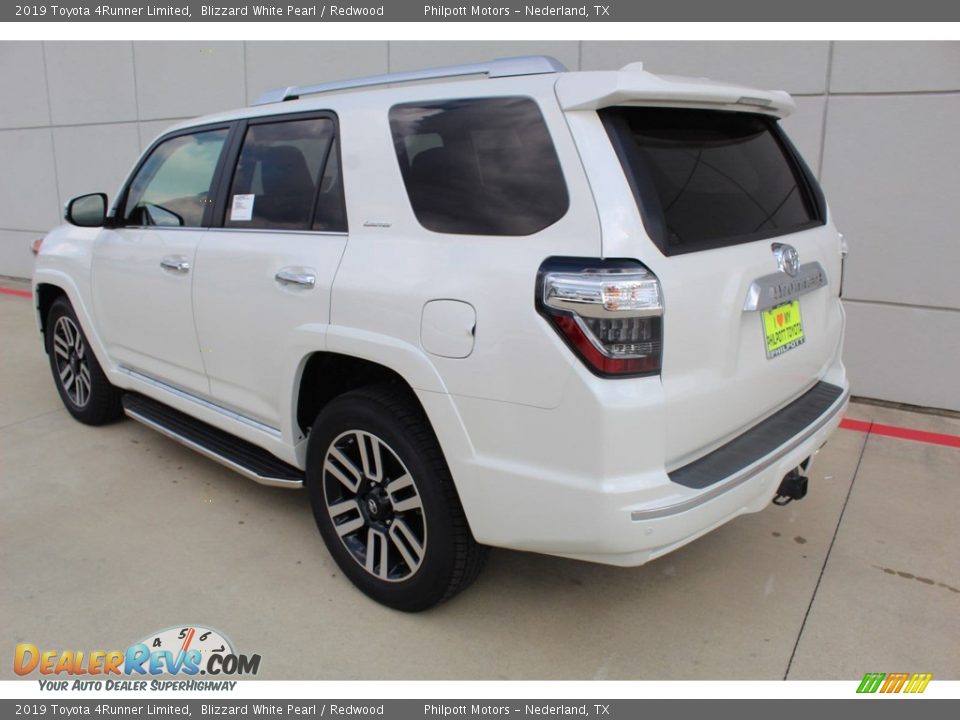 2019 Toyota 4Runner Limited Blizzard White Pearl / Redwood Photo #6