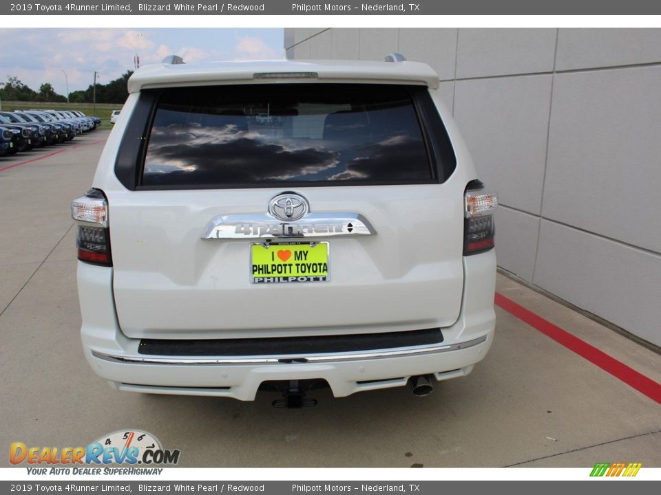 2019 Toyota 4Runner Limited Blizzard White Pearl / Redwood Photo #7
