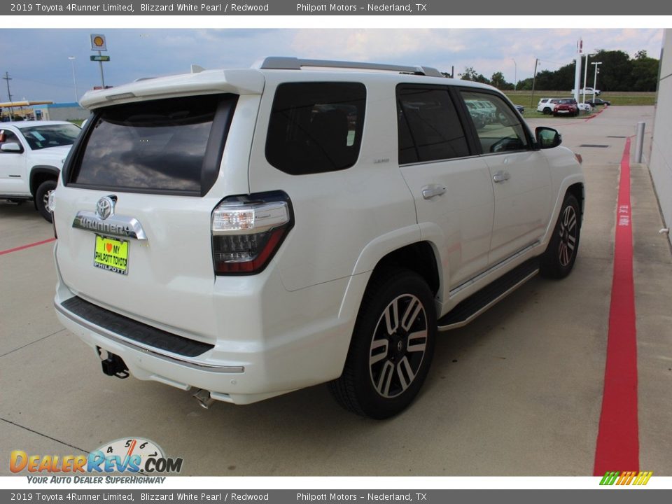 2019 Toyota 4Runner Limited Blizzard White Pearl / Redwood Photo #8