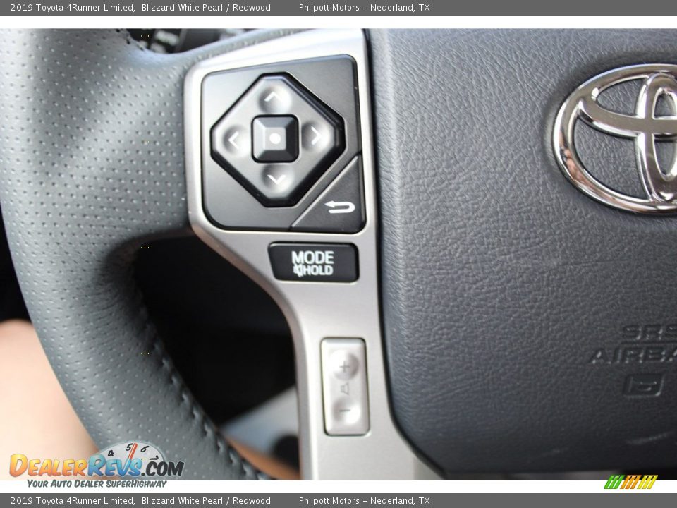 2019 Toyota 4Runner Limited Blizzard White Pearl / Redwood Photo #12