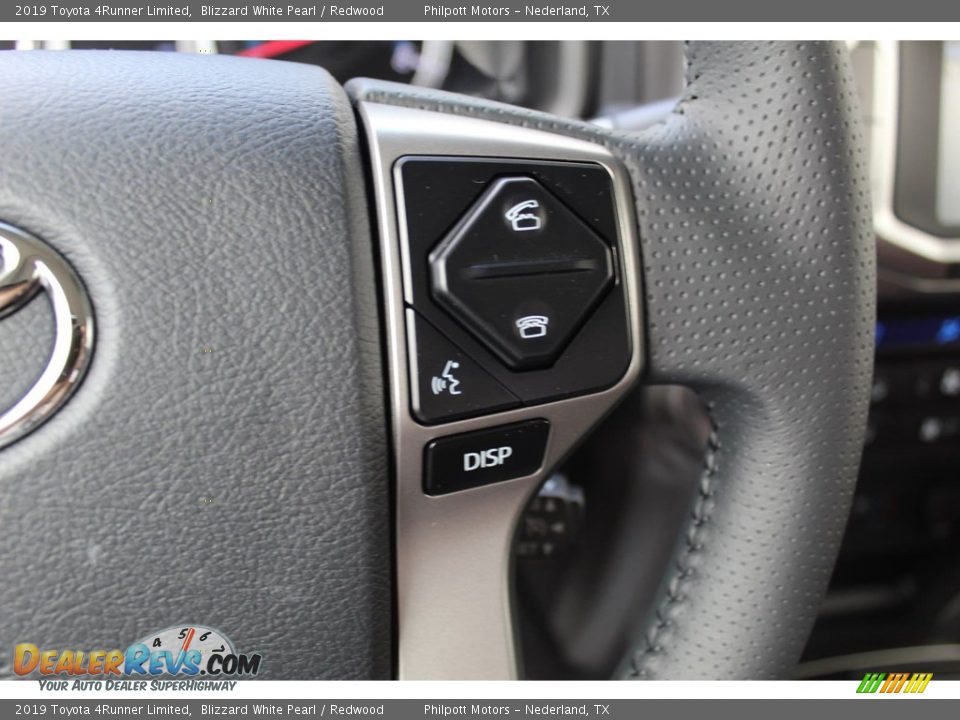 2019 Toyota 4Runner Limited Blizzard White Pearl / Redwood Photo #13