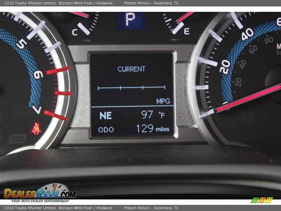 2019 Toyota 4Runner Limited Blizzard White Pearl / Redwood Photo #15