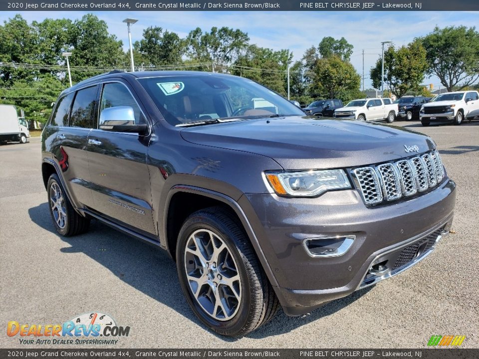 2020 Jeep Grand Cherokee Overland 4x4 Granite Crystal Metallic / Dark Sienna Brown/Black Photo #1