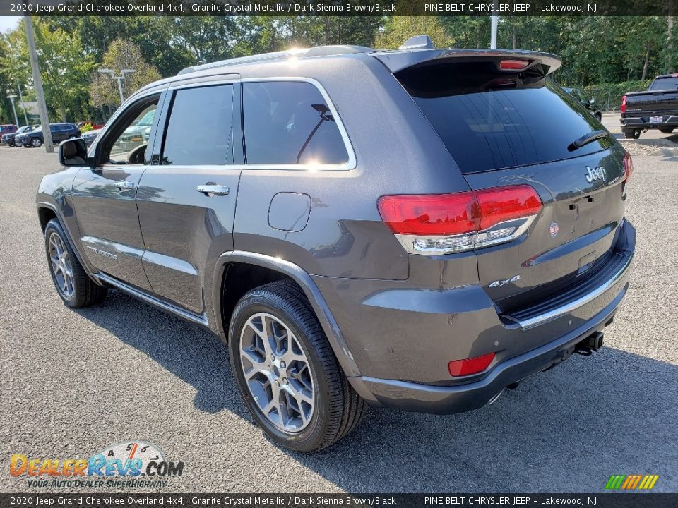 2020 Jeep Grand Cherokee Overland 4x4 Granite Crystal Metallic / Dark Sienna Brown/Black Photo #4