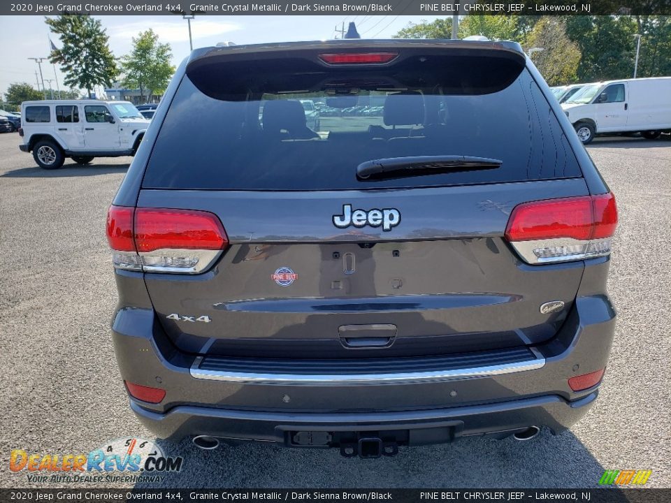 2020 Jeep Grand Cherokee Overland 4x4 Granite Crystal Metallic / Dark Sienna Brown/Black Photo #5