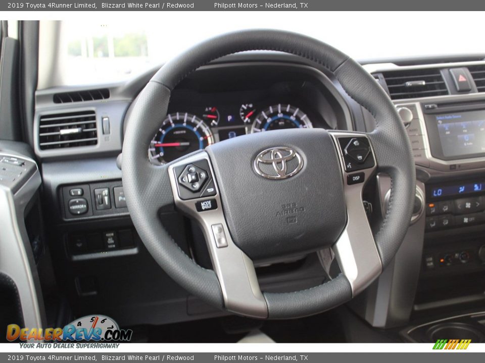 2019 Toyota 4Runner Limited Blizzard White Pearl / Redwood Photo #23