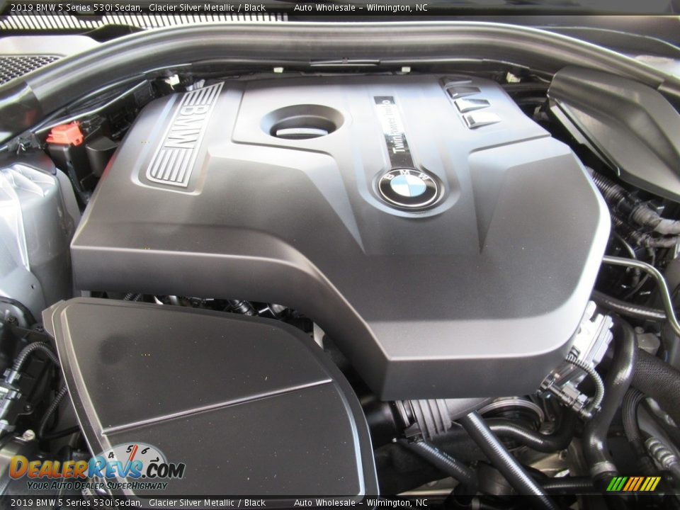 2019 BMW 5 Series 530i Sedan Glacier Silver Metallic / Black Photo #6