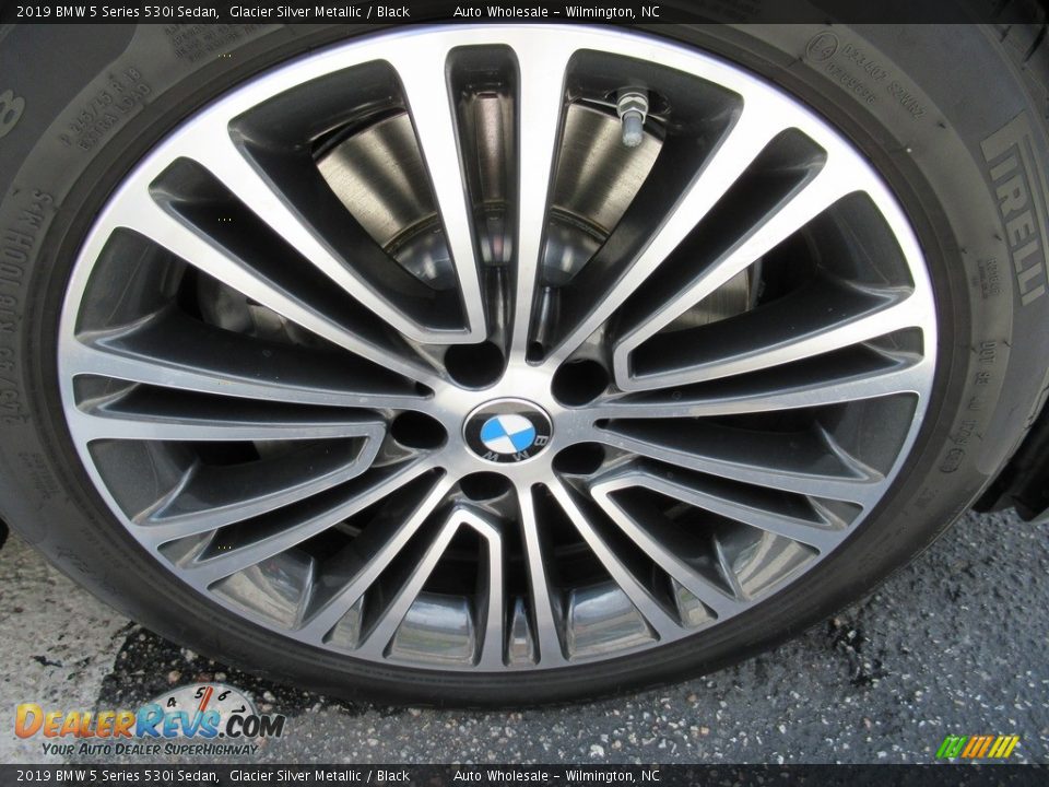 2019 BMW 5 Series 530i Sedan Glacier Silver Metallic / Black Photo #7