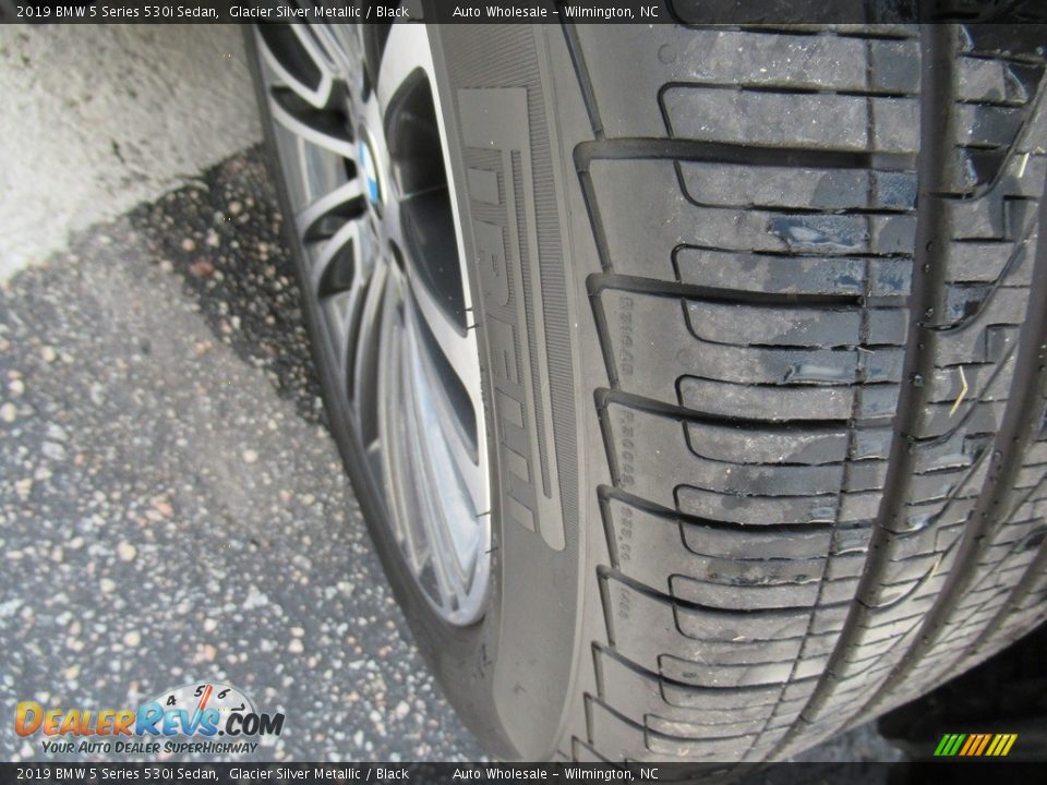 2019 BMW 5 Series 530i Sedan Glacier Silver Metallic / Black Photo #9