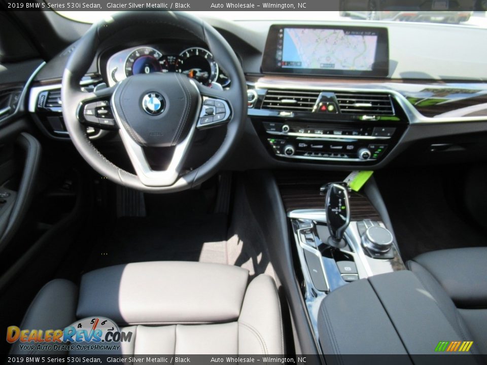 2019 BMW 5 Series 530i Sedan Glacier Silver Metallic / Black Photo #15