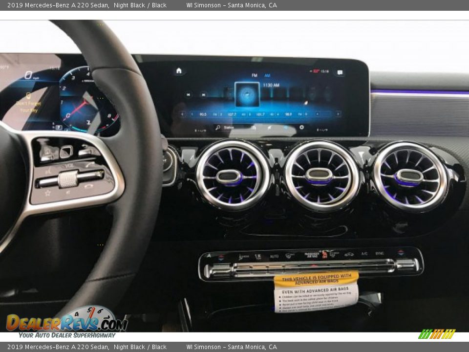 2019 Mercedes-Benz A 220 Sedan Night Black / Black Photo #6