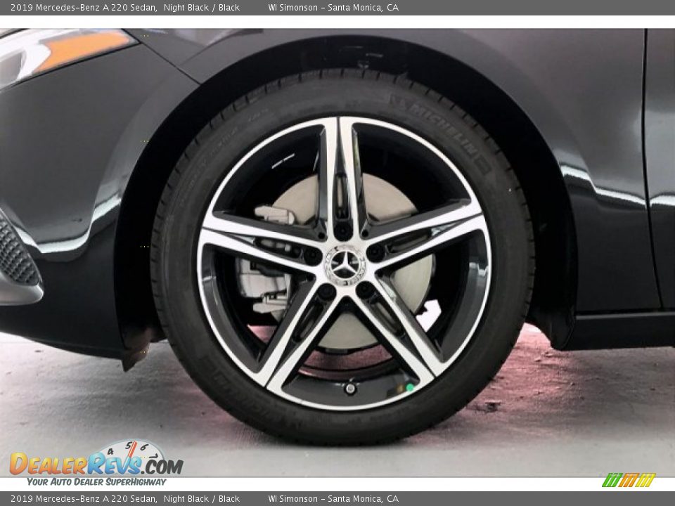 2019 Mercedes-Benz A 220 Sedan Night Black / Black Photo #9