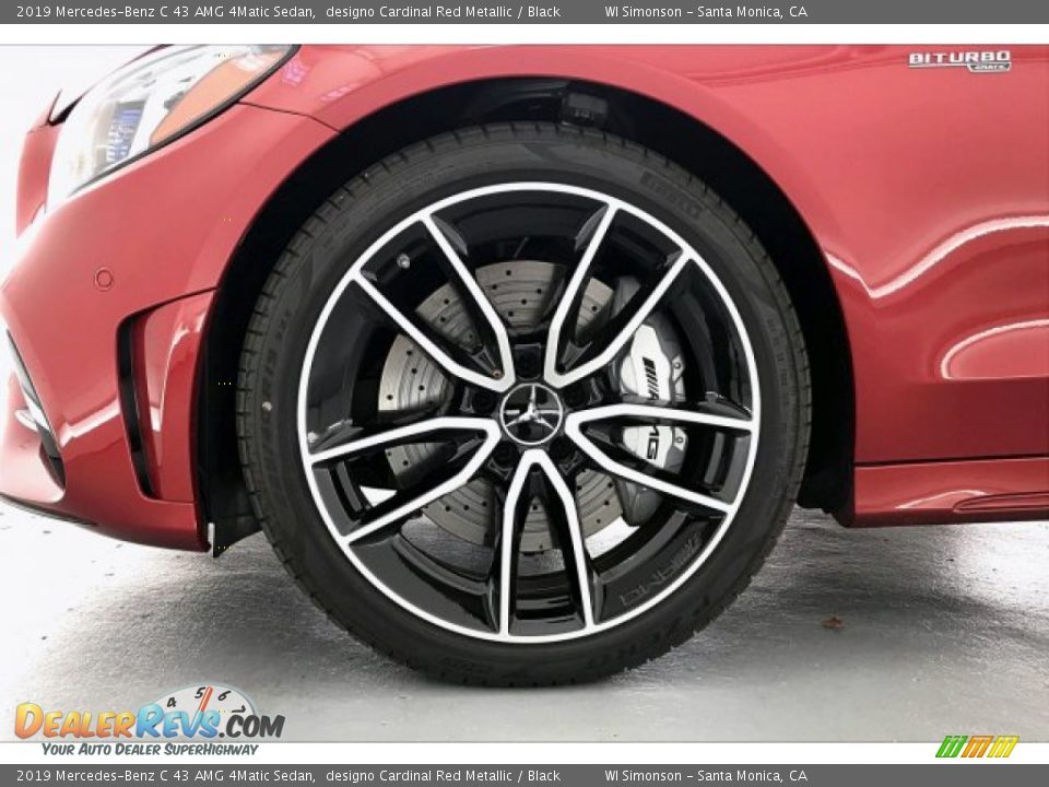 2019 Mercedes-Benz C 43 AMG 4Matic Sedan designo Cardinal Red Metallic / Black Photo #9