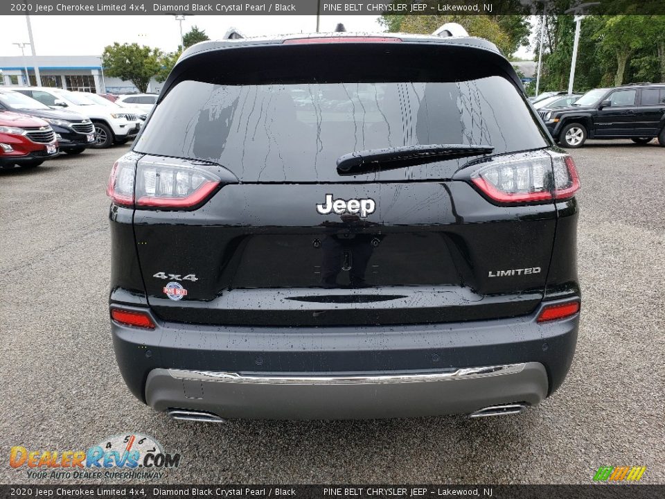 2020 Jeep Cherokee Limited 4x4 Diamond Black Crystal Pearl / Black Photo #5
