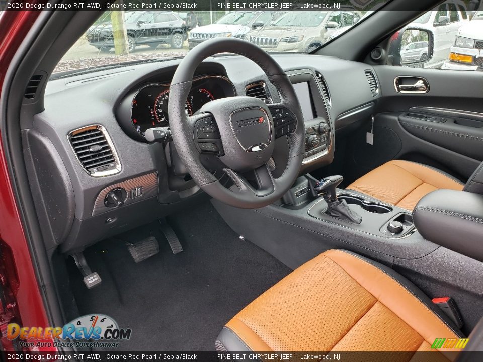 Sepia/Black Interior - 2020 Dodge Durango R/T AWD Photo #7