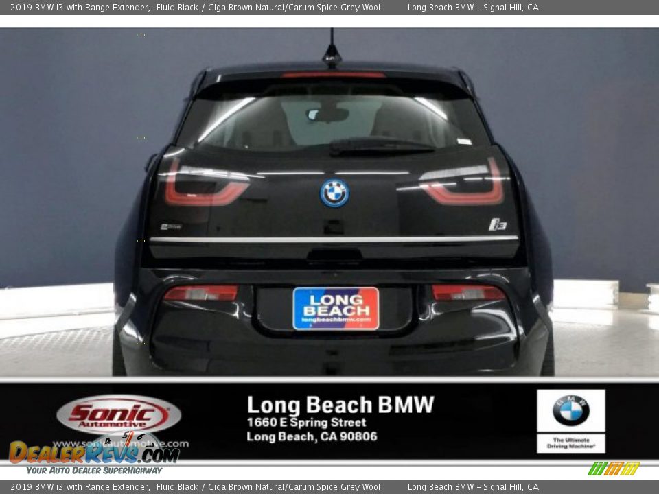 2019 BMW i3 with Range Extender Fluid Black / Giga Brown Natural/Carum Spice Grey Wool Photo #3
