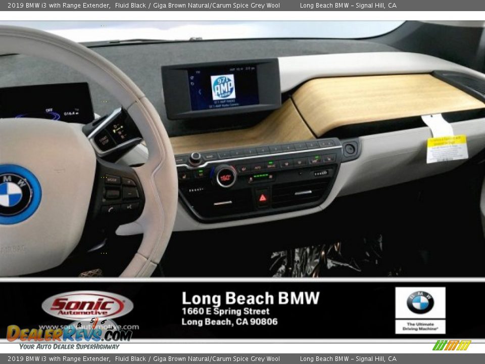 2019 BMW i3 with Range Extender Fluid Black / Giga Brown Natural/Carum Spice Grey Wool Photo #5