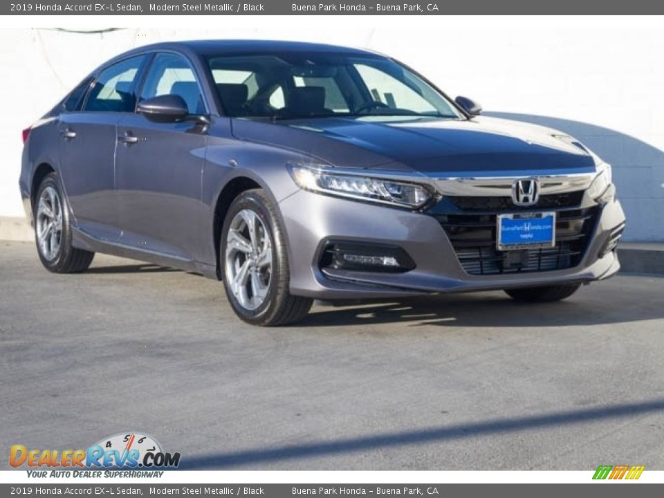 2019 Honda Accord EX-L Sedan Modern Steel Metallic / Black Photo #1