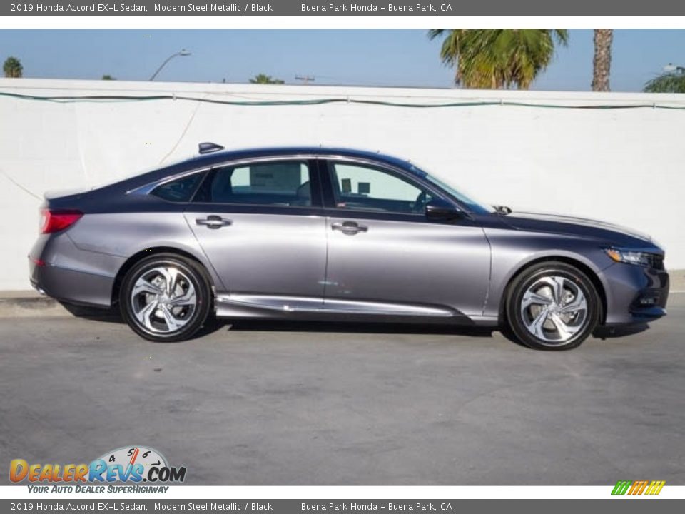 2019 Honda Accord EX-L Sedan Modern Steel Metallic / Black Photo #5