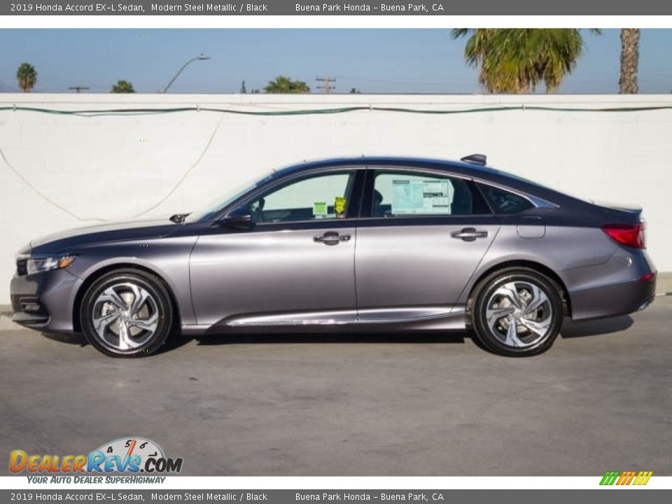 2019 Honda Accord EX-L Sedan Modern Steel Metallic / Black Photo #9