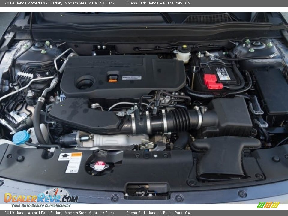2019 Honda Accord EX-L Sedan Modern Steel Metallic / Black Photo #10