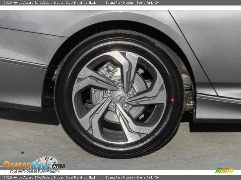 2019 Honda Accord EX-L Sedan Modern Steel Metallic / Black Photo #11