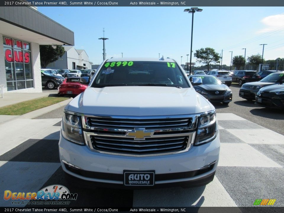 2017 Chevrolet Tahoe Premier 4WD Summit White / Cocoa/Dune Photo #2