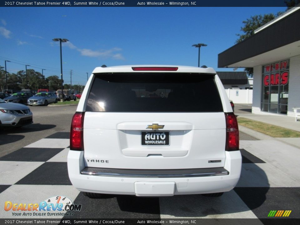 2017 Chevrolet Tahoe Premier 4WD Summit White / Cocoa/Dune Photo #4
