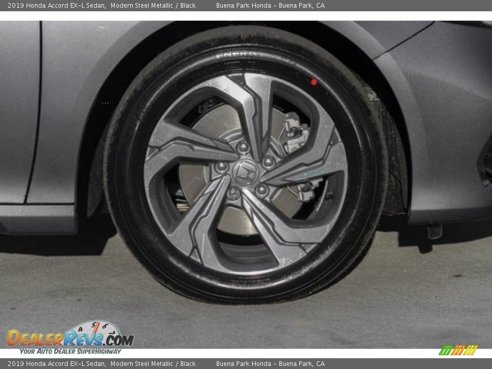 2019 Honda Accord EX-L Sedan Modern Steel Metallic / Black Photo #12